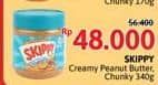 Promo Harga Skippy Peanut Butter Creamy, Chunky 340 gr - Alfamidi