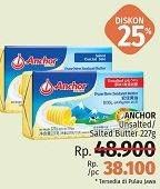 Promo Harga ANCHOR Butter Salted, Unsalted 227 gr - LotteMart