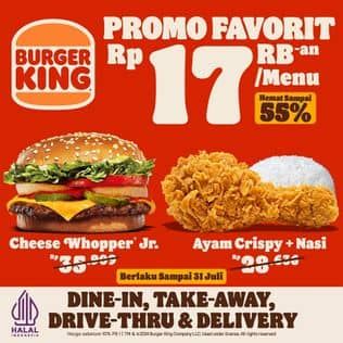 Promo Harga Promo Favorit  - Burger King