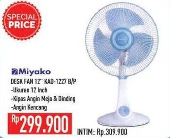 Promo Harga MIYAKO KAD-1227 | Fan 45 Watt B/P  - Hypermart