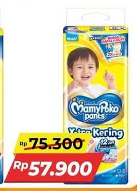 Promo Harga Mamy Poko Pants Xtra Kering XL26 26 pcs - Alfamart
