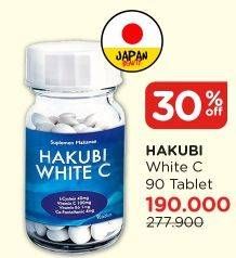 Promo Harga SATO Hakubi White C Suplemen Makanan 90 pcs - Watsons