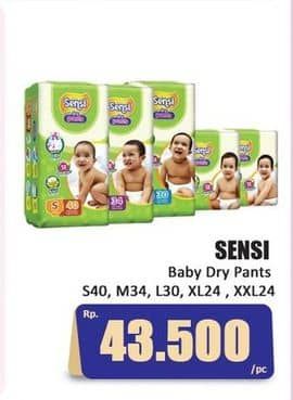 Promo Harga Sensi Dry Pants S40, M34, L30, XL24, XXL22 22 pcs - Hari Hari