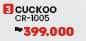 Cuckoo CR-1005 Mechanical Rice Cooker  Harga Promo Rp399.000