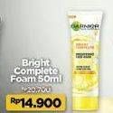 Promo Harga GARNIER Light Complete Brightening Foam 50 ml - Indomaret