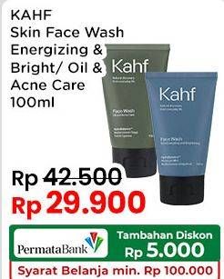 Promo Harga Kahf Face Wash Skin Energizing And Brightening, Oil And Acne Care 100 ml - Indomaret