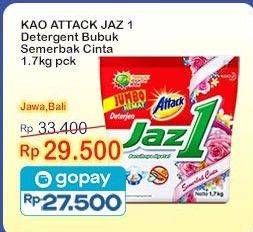 Promo Harga ATTACK Jaz1 Detergent Powder Semerbak Cinta 1700 gr - Indomaret