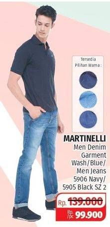 Promo Harga MARTINELLI Mens Jeans Navy, 5905 Black, Blue  - Lotte Grosir