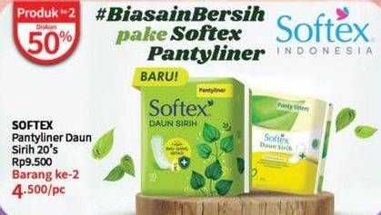 Promo Harga Softex Pantyliner Daun Sirih Regular 20 pcs - Guardian