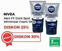 Promo Harga Nivea Men Facial Foam Dark Spot 100 ml - Yogya