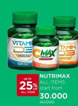 Promo Harga NUTRIMAX Multivitamin  - Watsons