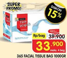 Promo Harga 365 Facial Tissue 1000 gr - Superindo