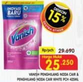 Promo Harga Vanish Penghilang Noda Cair Pink, Putih 425 ml - Superindo