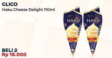 Promo Harga Glico Haku Tokyo Cheese Delight 110 ml - Alfamart