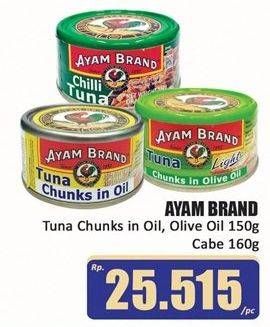 Promo Harga Ayam Brand Tuna Chunks In Oil 150 gr - Hari Hari