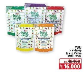 Promo Harga Yuri Hand Soap All Variants 375 ml - Lotte Grosir