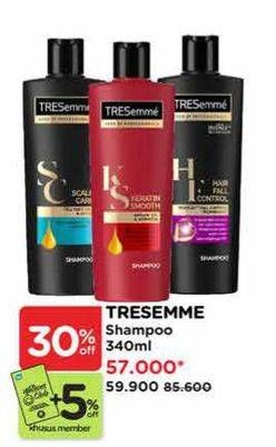 Promo Harga Tresemme Shampoo 340 ml - Watsons