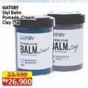 Promo Harga Gatsby The Nature Styling Balm Clay, Cream, Pomade 70 gr - Alfamart