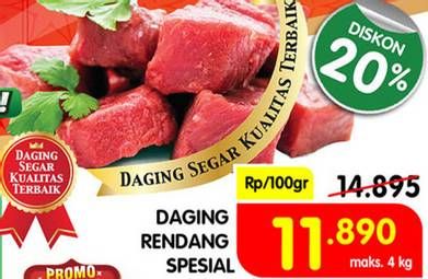 Promo Harga Daging Rendang Sapi  - Superindo