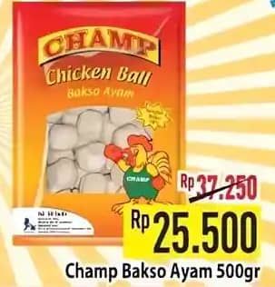 Promo Harga Champ Bakso Chicken Ball 500 gr - Hypermart