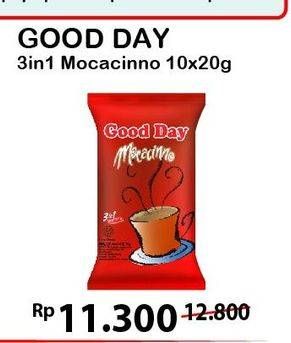 Promo Harga Good Day Instant Coffee 3 in 1 3in1 per 10 sachet 20 gr - Alfamart