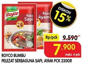 Promo Harga ROYCO Penyedap Rasa Ayam, Sapi 230 gr - Superindo
