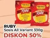 Promo Harga Ruby Sosis  Ayam All Variants 330 gr - Yogya