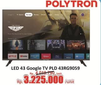 Promo Harga Polytron Smart Cinemax Google TV 43 Inch – PLD 43RG9059  - Hari Hari