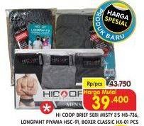 Promo Harga HICOOP Celana Dalam/Longpant Piyama/Boxer Classic  - Superindo