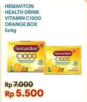 Promo Harga HEMAVITON C1000 Orange per 5 sachet 4 gr - Indomaret