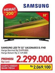 Promo Harga SAMSUNG UA32N4003 LED TV 32"  - Carrefour