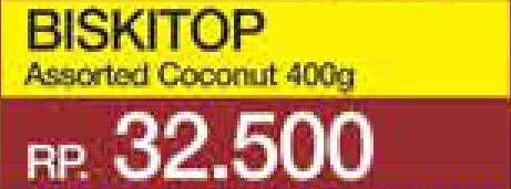 Promo Harga BISKITOP Assorted Biscuits Coconut 400 gr - Yogya