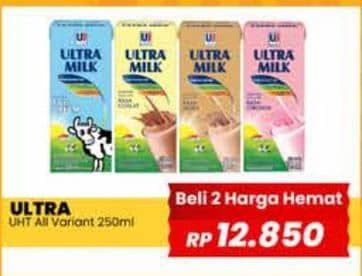 Promo Harga Ultra Milk Susu UHT All Variants 250 ml - Yogya