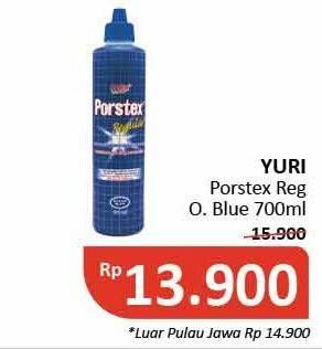 Promo Harga YURI PORSTEX Regular Pembersih Toilet Ocean Blue 700 ml - Alfamidi