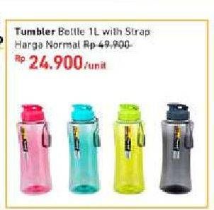 Promo Harga TRANSLIVING Tumbler BPA Free With Steap 1000 ml - Carrefour