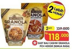 Promo Harga EAST BALI CASHEW Granola Bites All Variants per 2 pouch 400 gr - Superindo