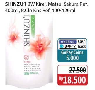 Promo Harga Shinzui Body Cleanser Kirei, Matsu, Sakura 420 ml - Alfamidi