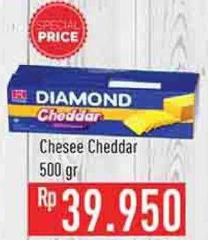 Promo Harga DIAMOND Keju Cheddar 500 gr - Hypermart