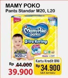 Promo Harga Mamy Poko Pants Xtra Kering M20 20 pcs - Alfamart