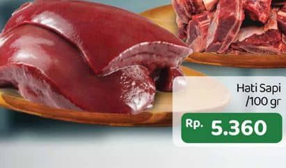 Promo Harga Beef Liver (Hati Sapi) per 100 gr - TIP TOP