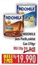 Promo Harga INDOMILK Susu Kental Manis Plain, Cokelat 370 gr - Hypermart