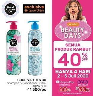 Promo Harga GOOD VIRTUES CO Shampoo 300 ml - Guardian