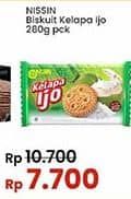 Promo Harga Nissin Coconut Biscuits Kelapa Ijo 280 gr - Indomaret