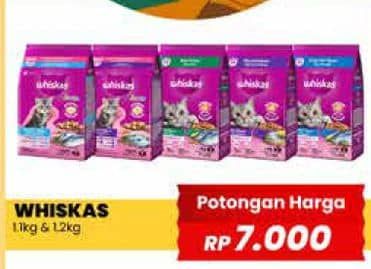 Promo Harga Whiskas Dry Food All Variants 1100 gr - Yogya