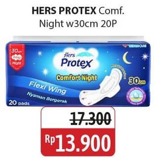 Promo Harga Hers Protex Comfort Night Wing 30cm 20 pcs - Alfamidi