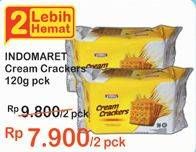 Promo Harga INDOMARET Cream Crackers per 2 pcs 120 gr - Indomaret