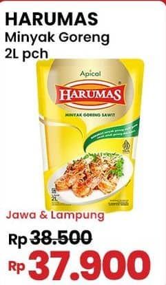 Promo Harga Harumas Minyak Goreng 2000 ml - Indomaret