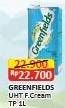Promo Harga Greenfields UHT Full Cream 1000 ml - Alfamart