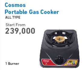 Promo Harga COSMOS Portable Gas Cooker All Variants  - Electronic City