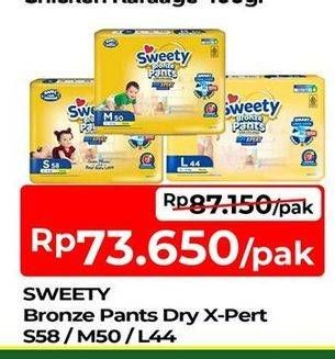 Promo Harga Sweety Bronze Pants Dry X-Pert S58, M50, L44 44 pcs - TIP TOP